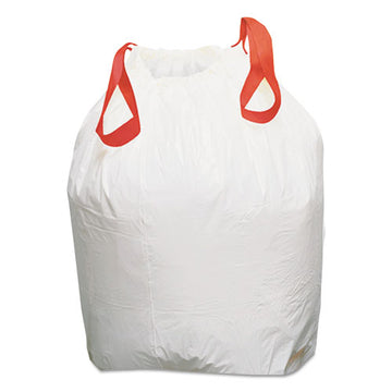 Draw 'n Tie® Heavy-duty Trash Bags, 13 Gal, 0.9 Mil, 24.5" X 27.38", White, 200-box freeshipping - TVN Wholesale